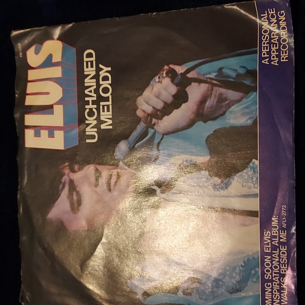 Elvis Unchained Melody 45rpm/ back... Softly, As I Leave You